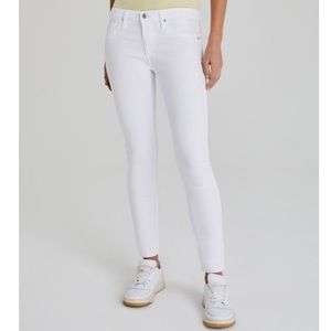 AG white skinny jeans